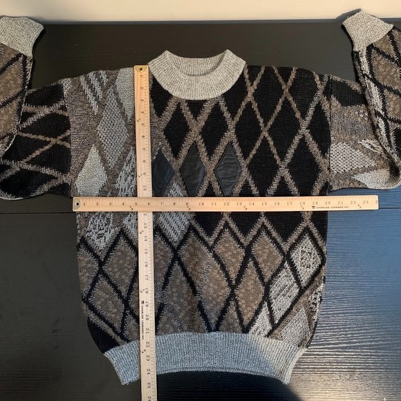 Vintage Men's Wool Blend Sweater Pacific Club By Nak Size L Acrylic Pullover - Picture 9 of 9